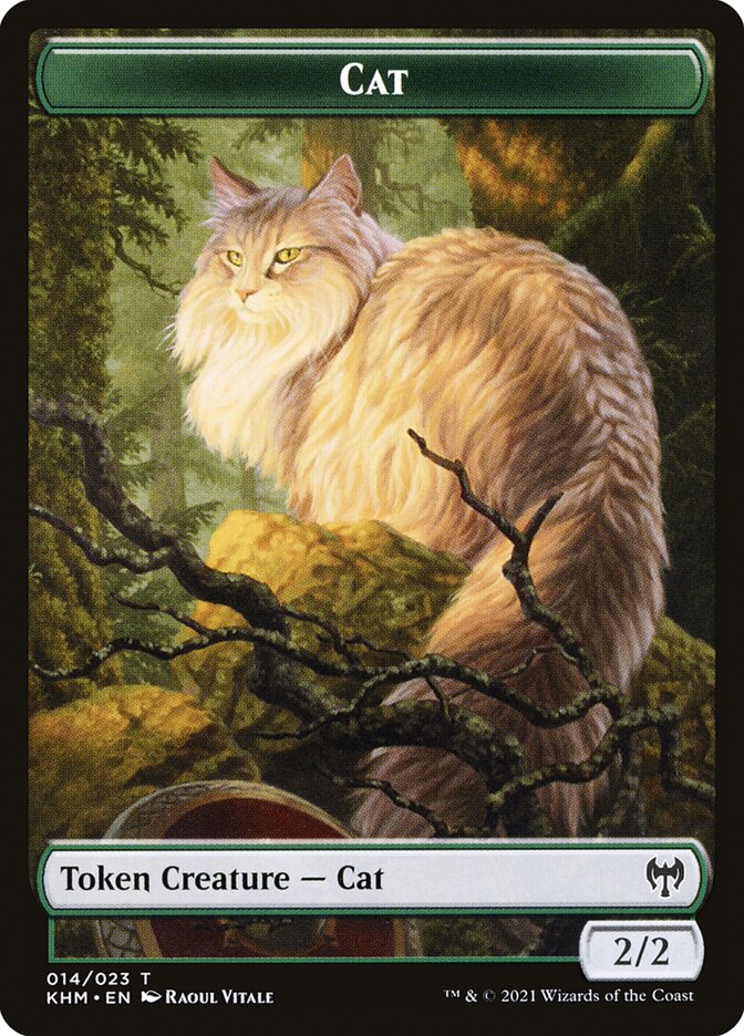 Treasure // Cat Double-Sided Token [Kaldheim Tokens] Magic: The Gathering