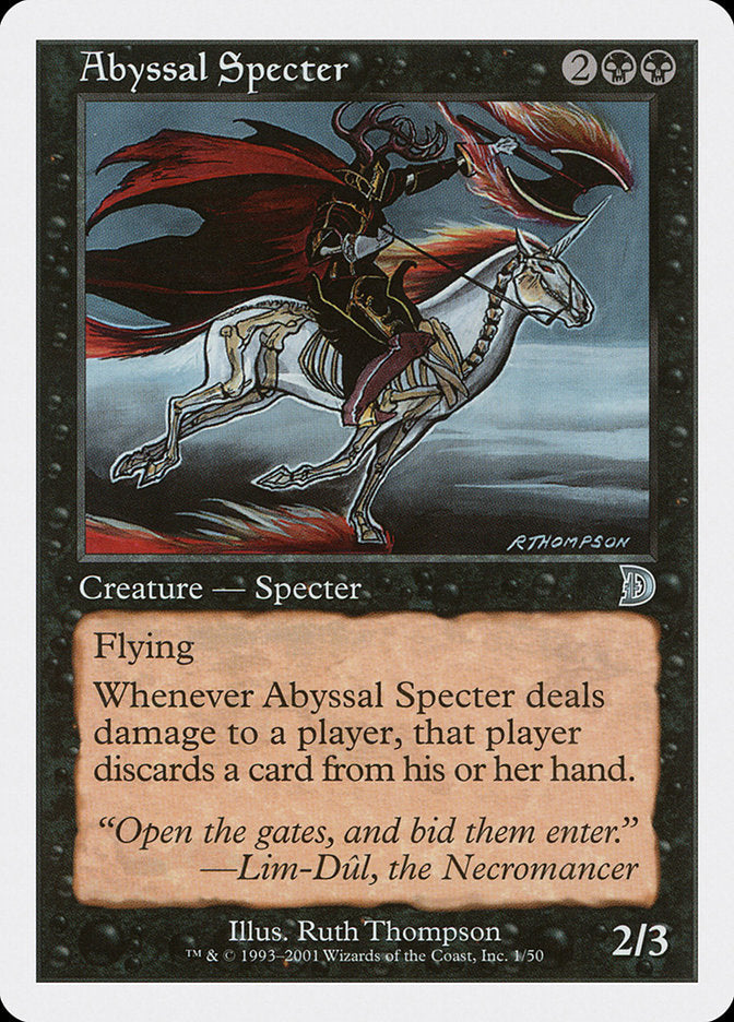 Abyssal Specter [Deckmasters] Magic: The Gathering