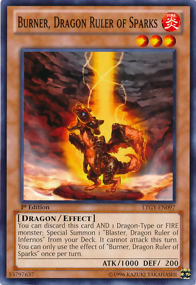 Burner, Dragon Ruler of Sparks [LTGY-EN097] Common Yu-Gi-Oh!