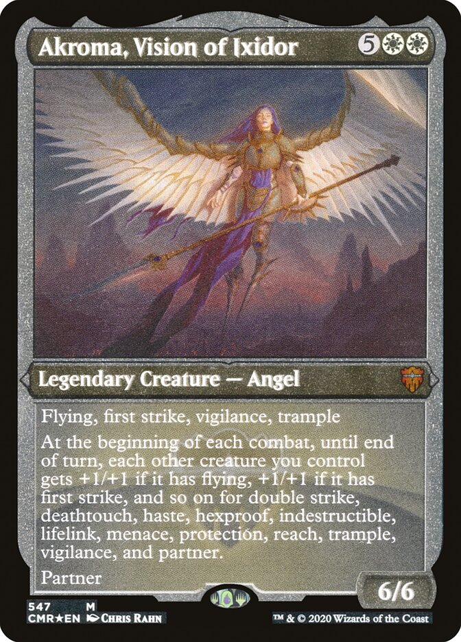 Akroma, Vision of Ixidor (Etched) [Commander Legends] Magic: The Gathering