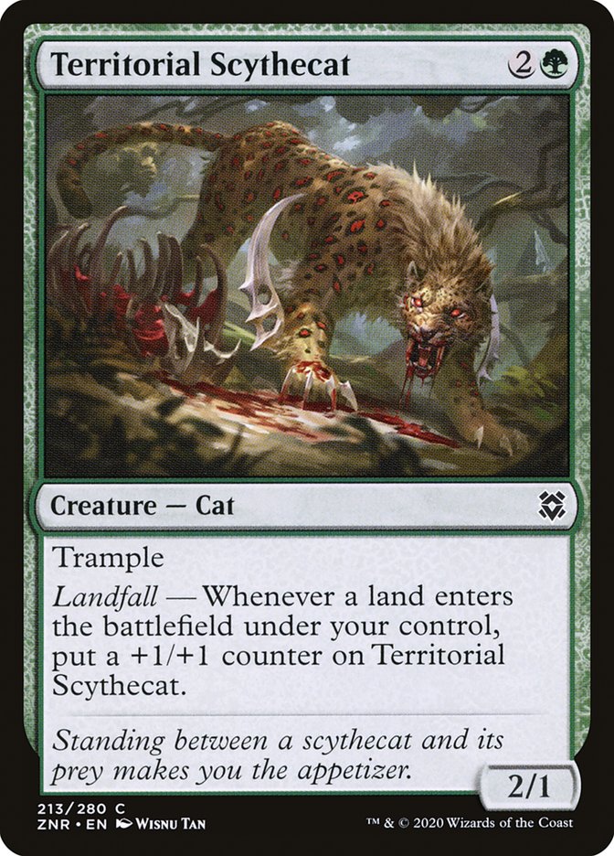 Territorial Scythecat [Zendikar Rising] Magic: The Gathering
