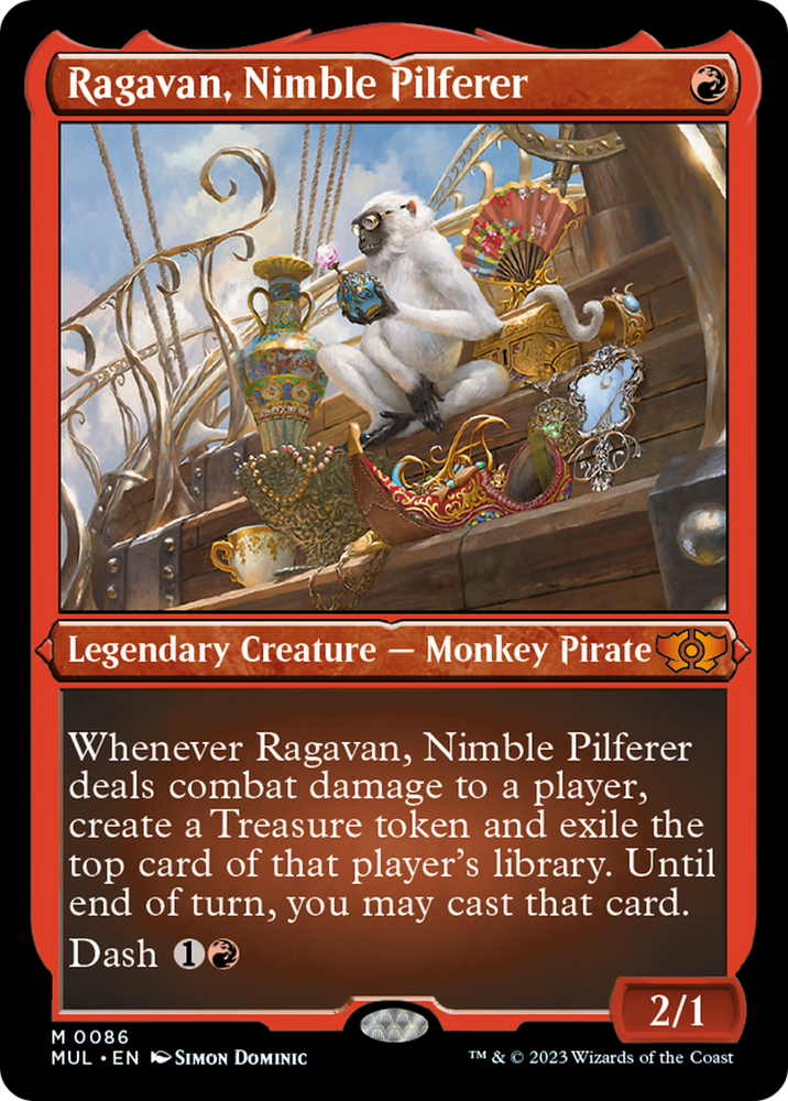 Ragavan, Nimble Pilferer (Foil Etched) [Multiverse Legends] Magic: The Gathering