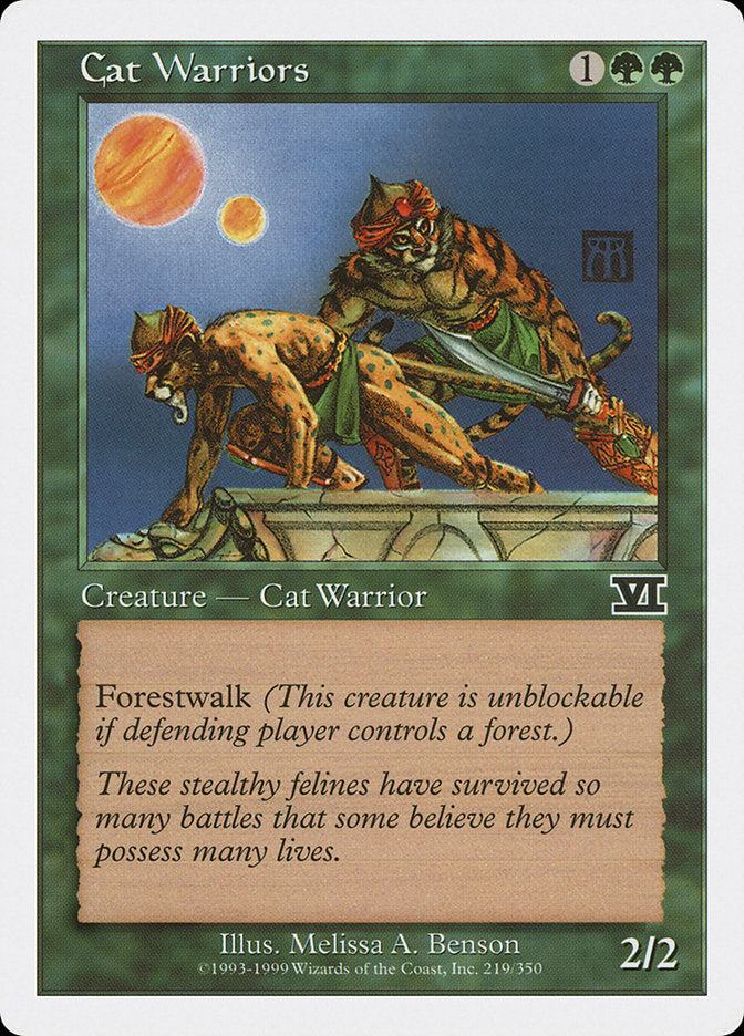Cat Warriors [Classic Sixth Edition] Magic: The Gathering
