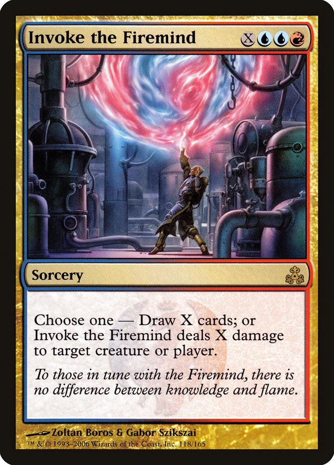 Invoke the Firemind [Guildpact] Magic: The Gathering