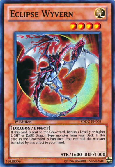 Eclipse Wyvern [SDDC-EN003] Super Rare Yu-Gi-Oh!