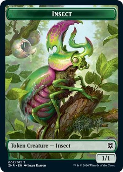 Beast // Insect Double-Sided Token [Challenger Decks 2021 Tokens] Magic: The Gathering