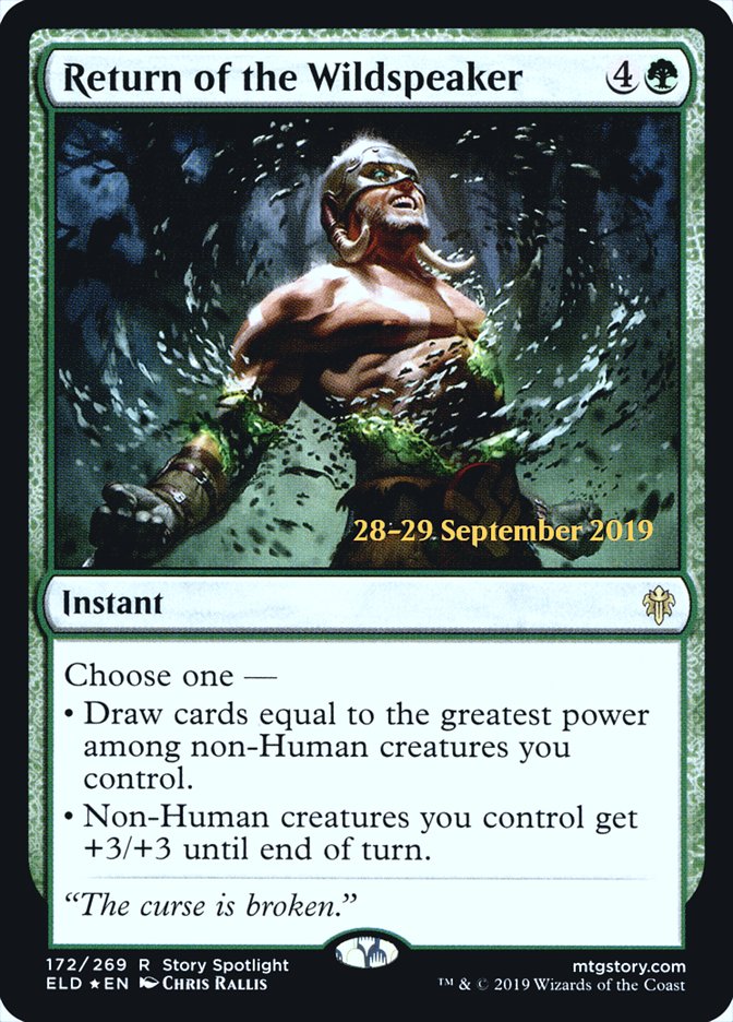 Return of the Wildspeaker [Throne of Eldraine Prerelease Promos] Magic: The Gathering