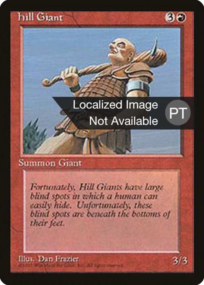 Hill Giant [Fourth Edition (Foreign Black Border)] Magic: The Gathering