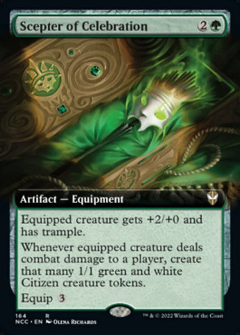 Scepter of Celebration (Extended Art) [Streets of New Capenna Commander] Magic: The Gathering
