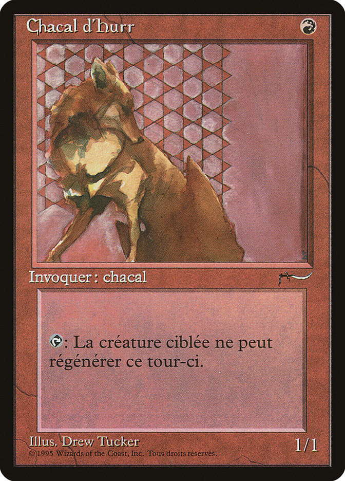 Hurr Jackal (French) - "Chacal d'Hurr" [Renaissance] Magic: The Gathering