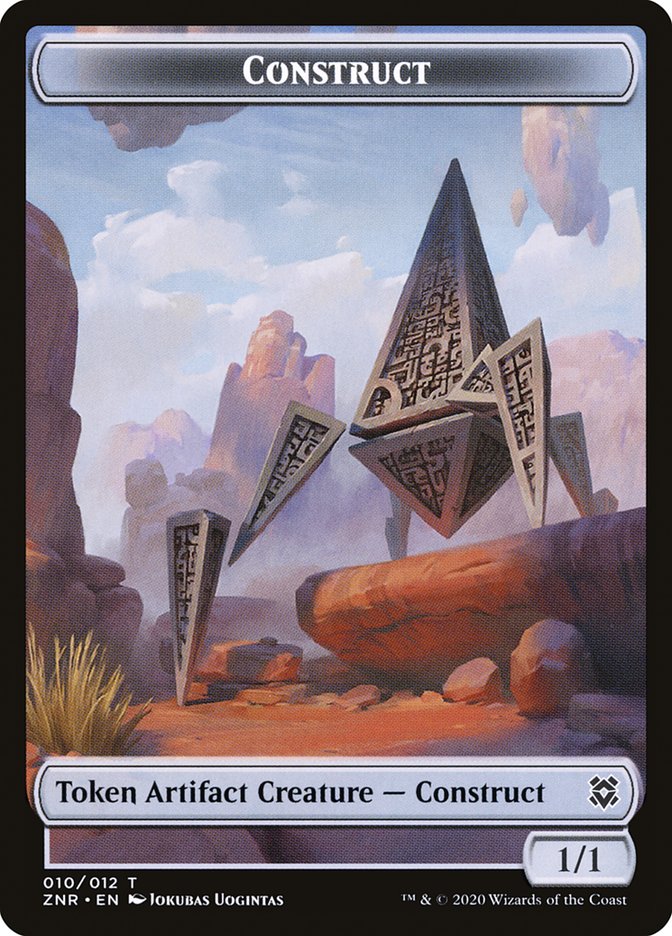 Cat Beast // Construct Double-Sided Token [Zendikar Rising Tokens] Magic: The Gathering