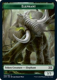 Elephant // Tuktuk the Returned Double-Sided Token [Double Masters Tokens] Magic: The Gathering