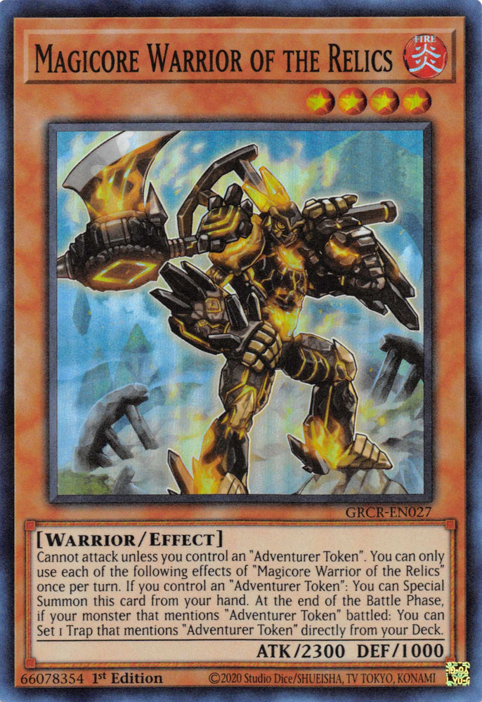 Magicore Warrior of the Relics [GRCR-EN027] Super Rare Yu-Gi-Oh!