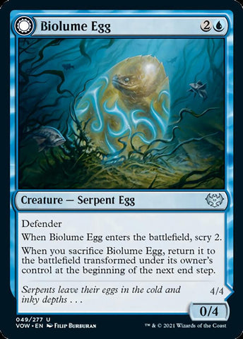 Biolume Egg // Biolume Serpent [Innistrad: Crimson Vow] Magic: The Gathering