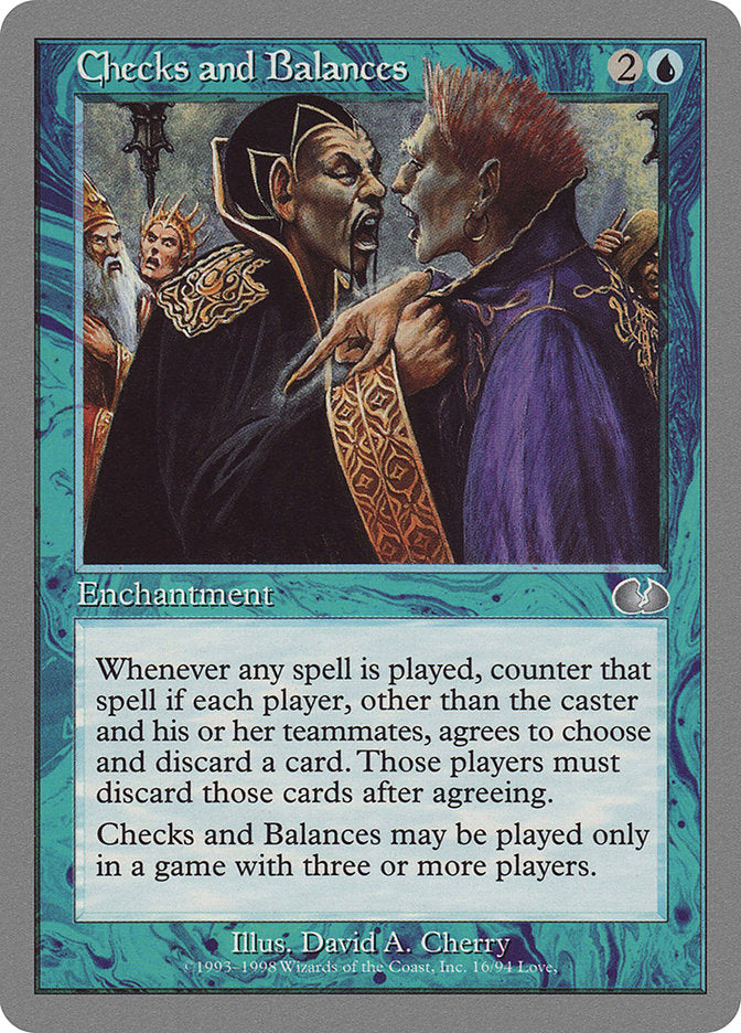 Checks and Balances [Unglued] Magic: The Gathering