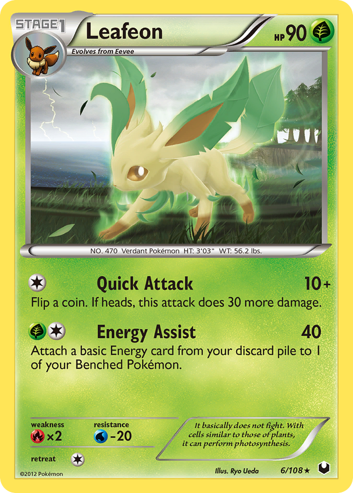 Leafeon (6/108) [Black & White: Dark Explorers] Pokémon