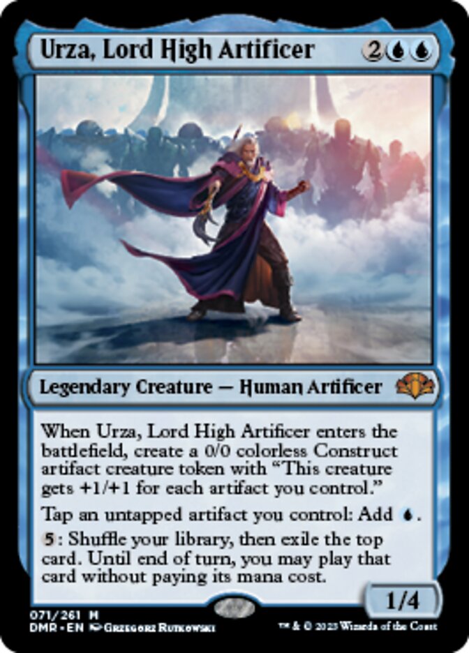 Urza, Lord High Artificer [Dominaria Remastered] Magic: The Gathering