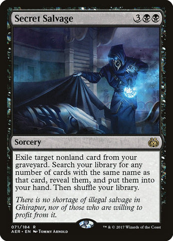 Secret Salvage [Aether Revolt] Magic: The Gathering