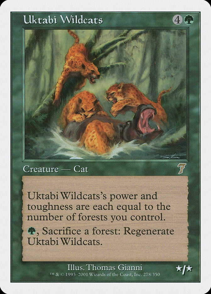 Uktabi Wildcats [Seventh Edition] Magic: The Gathering
