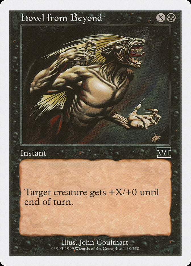 Howl from Beyond [Classic Sixth Edition] Magic: The Gathering