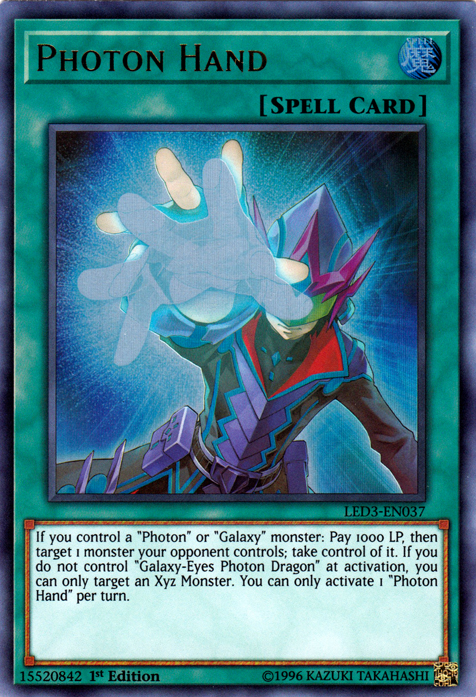 Photon Hand [LED3-EN037] Ultra Rare Yu-Gi-Oh!