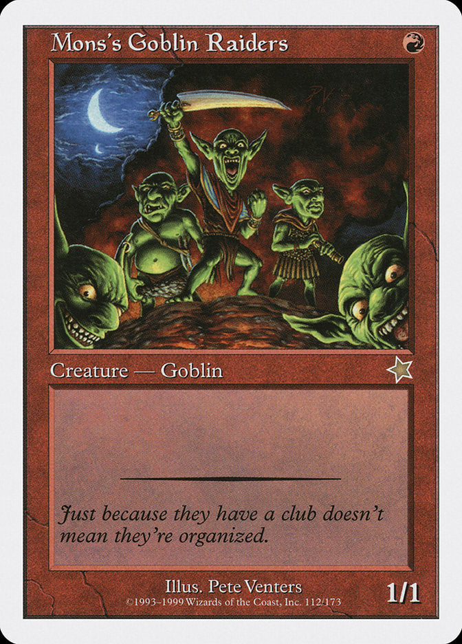 Mons's Goblin Raiders [Starter 1999] Magic: The Gathering