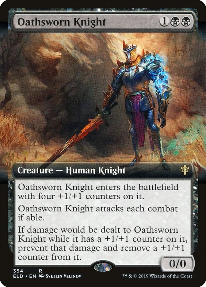 Oathsworn Knight (Extended Art) [Throne of Eldraine] Magic: The Gathering