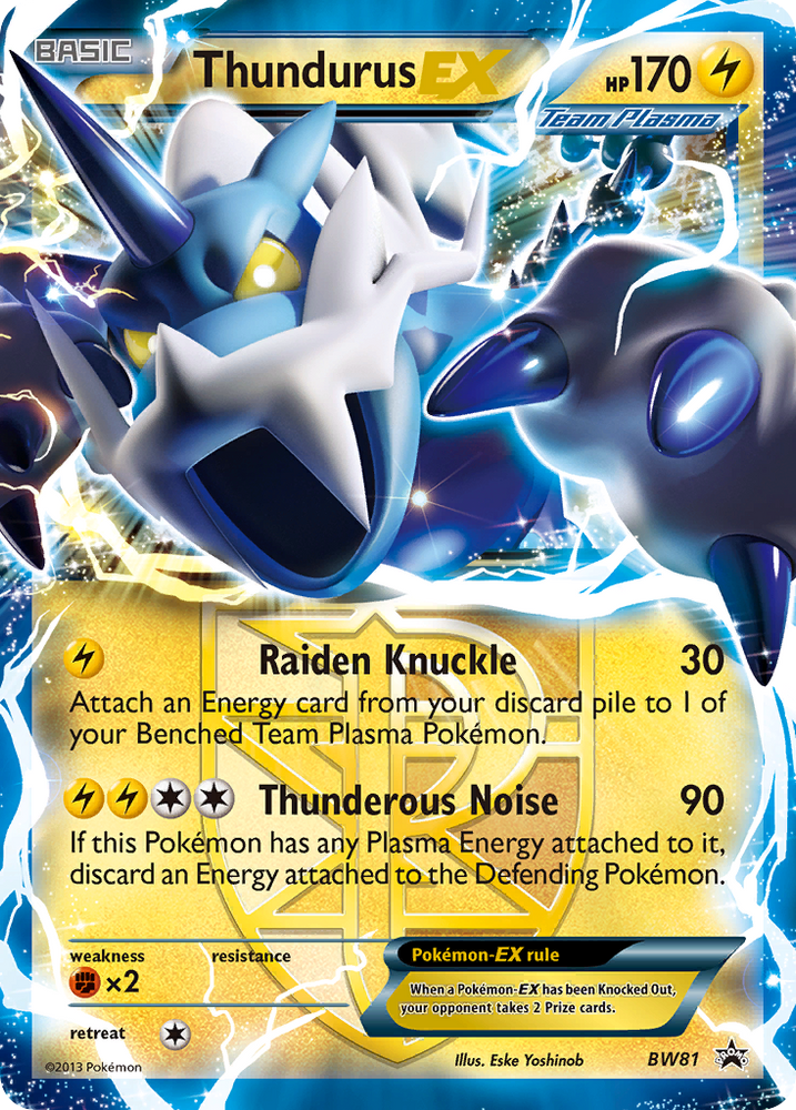 Thundurus EX (BW81) [Black & White: Black Star Promos] Pokémon