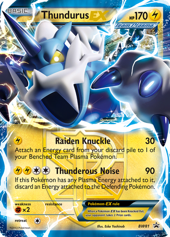 Thundurus EX (BW81) [Black & White: Black Star Promos] Pokémon