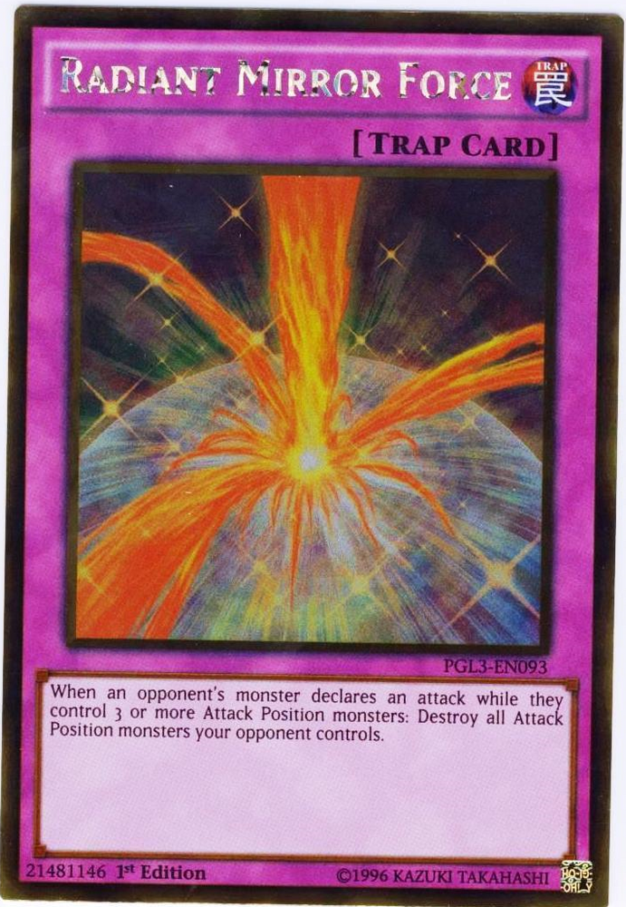 Radiant Mirror Force [PGL3-EN093] Gold Rare Yu-Gi-Oh!