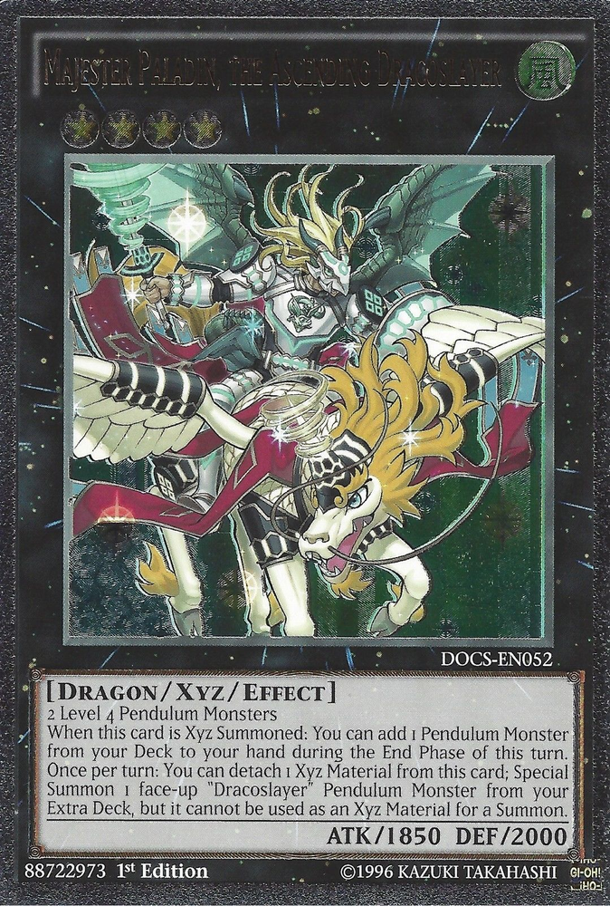 Majester Paladin, the Ascending Dracoslayer (UTR) [DOCS-EN052] Ultimate Rare Yu-Gi-Oh!