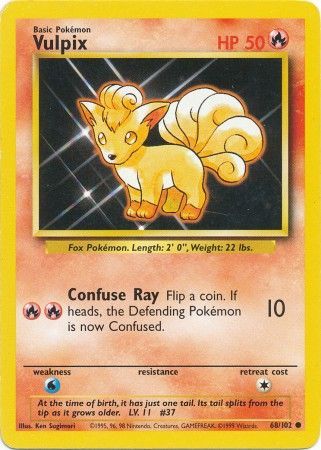 Vulpix (68/102) [Base Set Unlimited] Pokémon