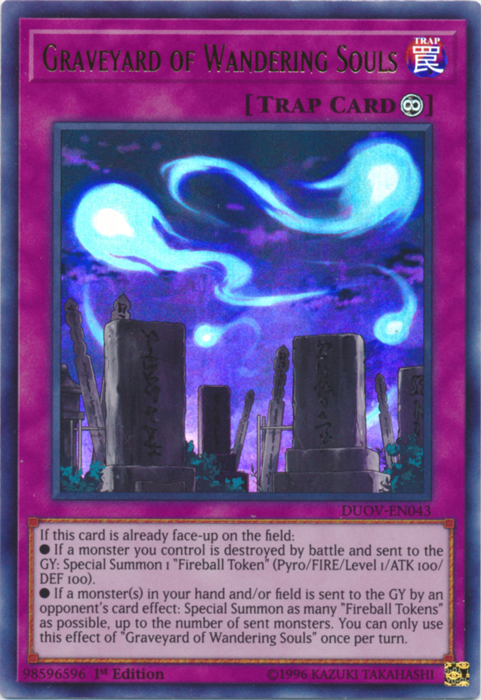 Graveyard of Wandering Souls [DUOV-EN043] Ultra Rare Yu-Gi-Oh!