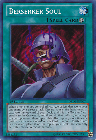 Berserker Soul [DRLG-EN007] Secret Rare Yu-Gi-Oh!