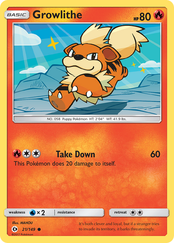 Growlithe (21/149) [Sun & Moon: Base Set] Pokémon
