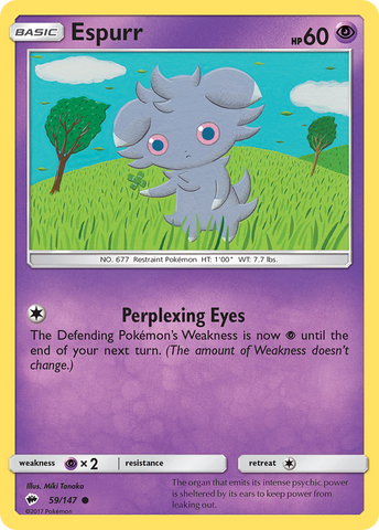 Espurr (59/147) [Sun & Moon: Burning Shadows] Pokémon