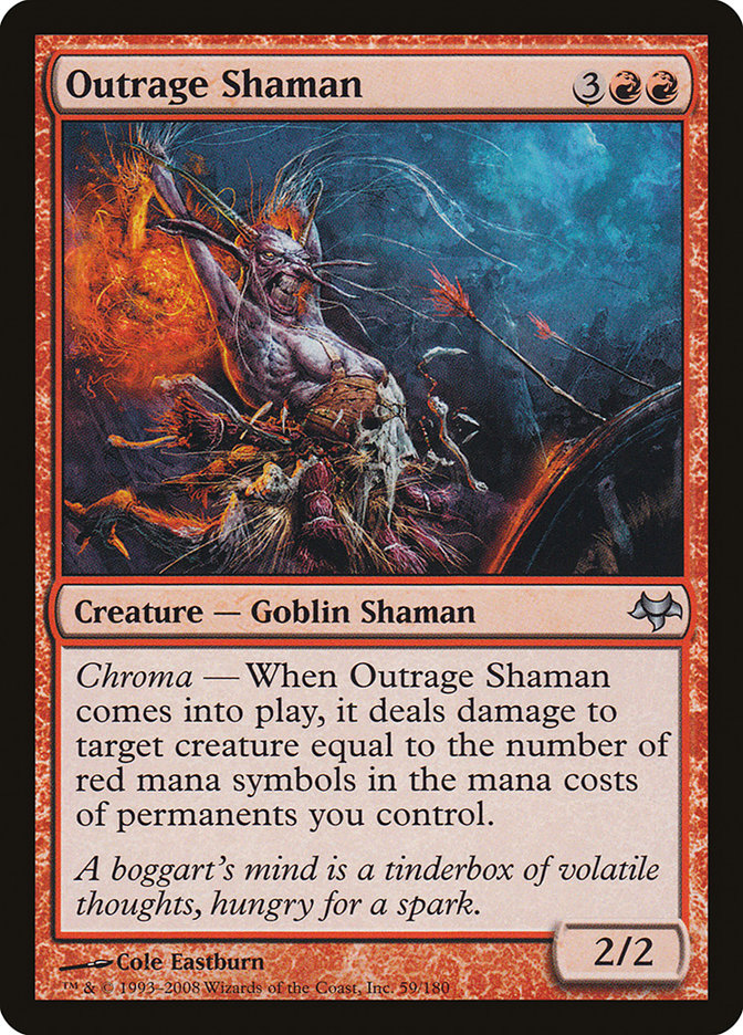 Outrage Shaman [Eventide] Magic: The Gathering
