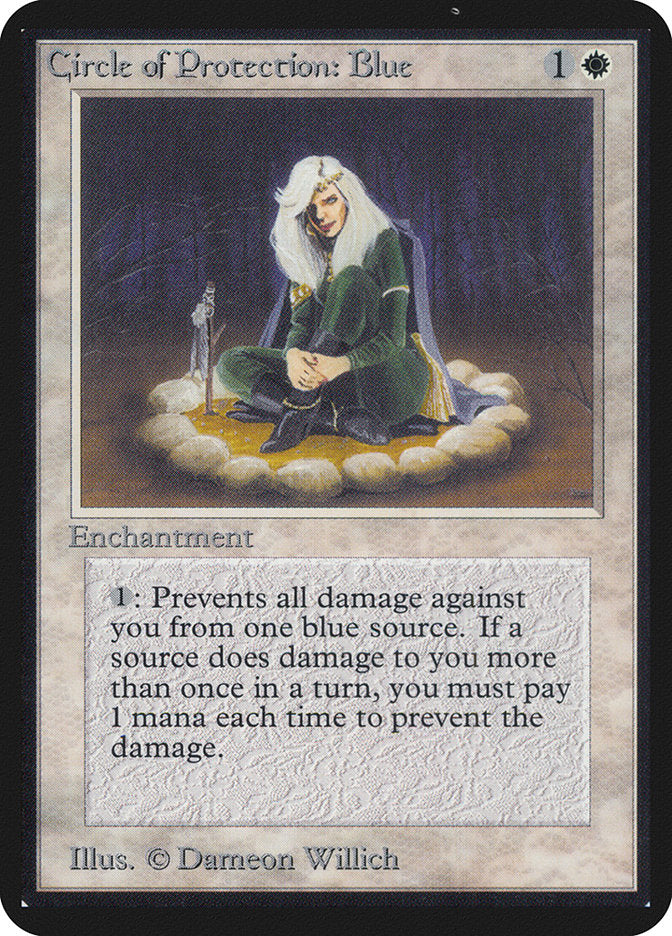 Circle of Protection: Blue [Alpha Edition] Magic: The Gathering