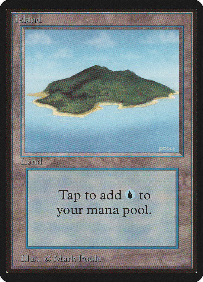 Island (292) [Beta Edition] Magic: The Gathering