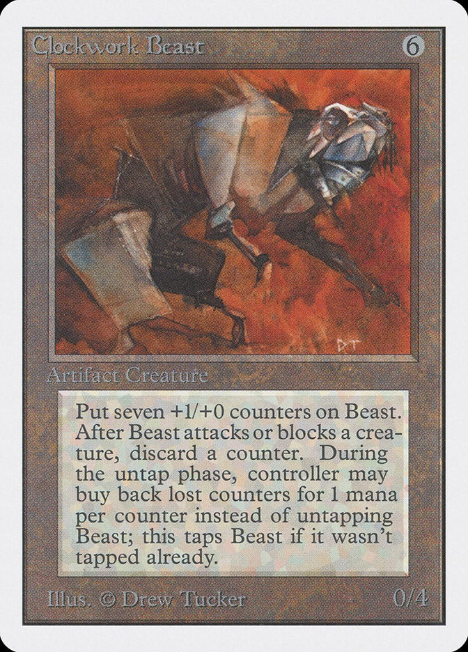 Clockwork Beast [Unlimited Edition] Magic: The Gathering