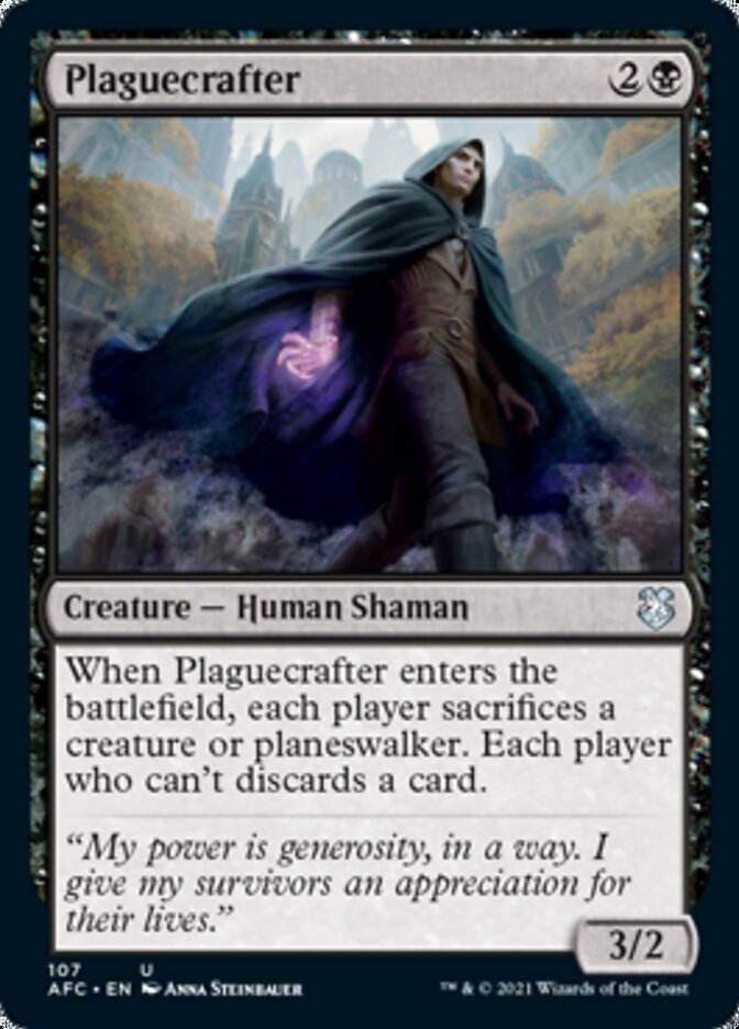 Plaguecrafter [Dungeons & Dragons: Adventures in the Forgotten Realms Commander] Magic: The Gathering