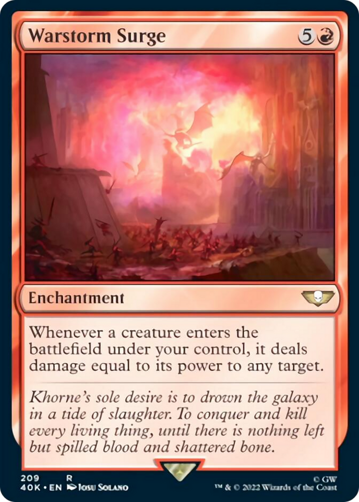 Warstorm Surge (Surge Foil) [Warhammer 40,000] Magic: The Gathering