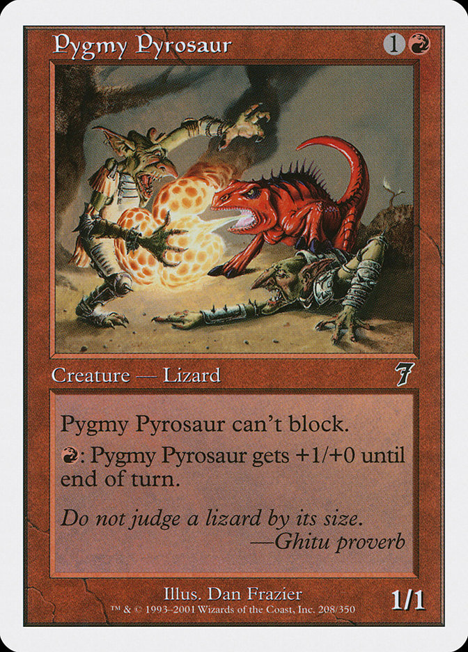 Pygmy Pyrosaur [Seventh Edition] Magic: The Gathering