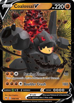 Coalossal V (098/185) [Sword & Shield: Vivid Voltage] Pokémon