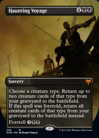 Haunting Voyage (Borderless Alternate Art) [Kaldheim] Magic: The Gathering