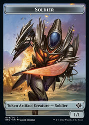 Powerstone // Soldier (008) Double-Sided Token [The Brothers' War Tokens] Magic: The Gathering