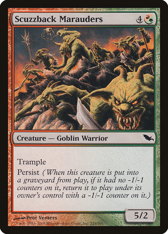 Scuzzback Marauders [Shadowmoor] Magic: The Gathering