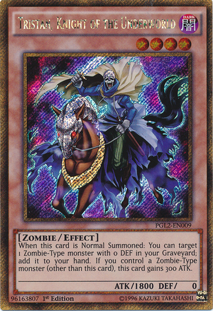 Tristan, Knight of the Underworld [PGL2-EN009] Gold Secret Rare Yu-Gi-Oh!