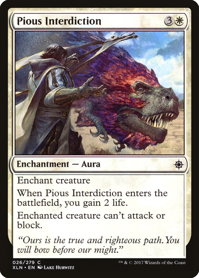 Pious Interdiction [Ixalan] Magic: The Gathering