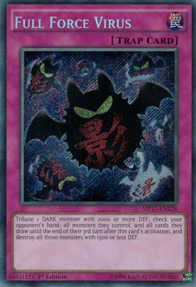 Full Force Virus [MP17-EN228] Secret Rare Yu-Gi-Oh!